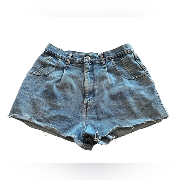 Vintage Pants - Vintage 90s Bill Blass Cut Off Jean Shorts Size 14